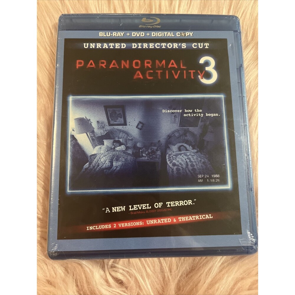 (M1) Paranormal Activity 3 (Blu-ray, 2011, Unrated Director’s Cut) BRAND NEW